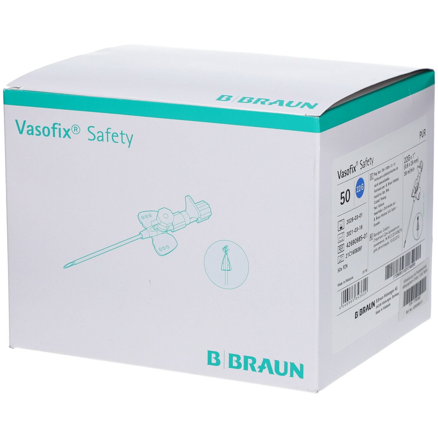 Image of Vasofix® Safety Kanüle 22G 0,90 x 25 mm