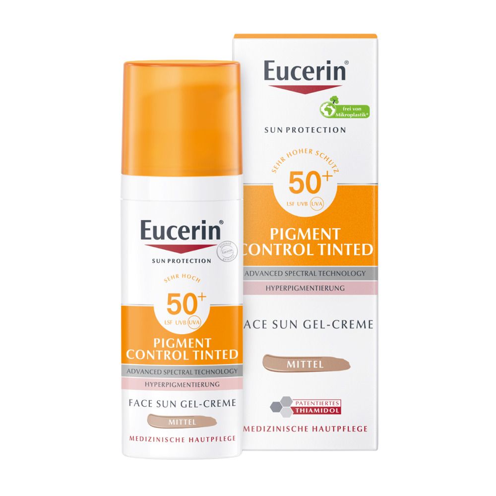 Eucerin® Pigment Control Tinted Face Sun Gel-Creme LSF 50+ Mittel