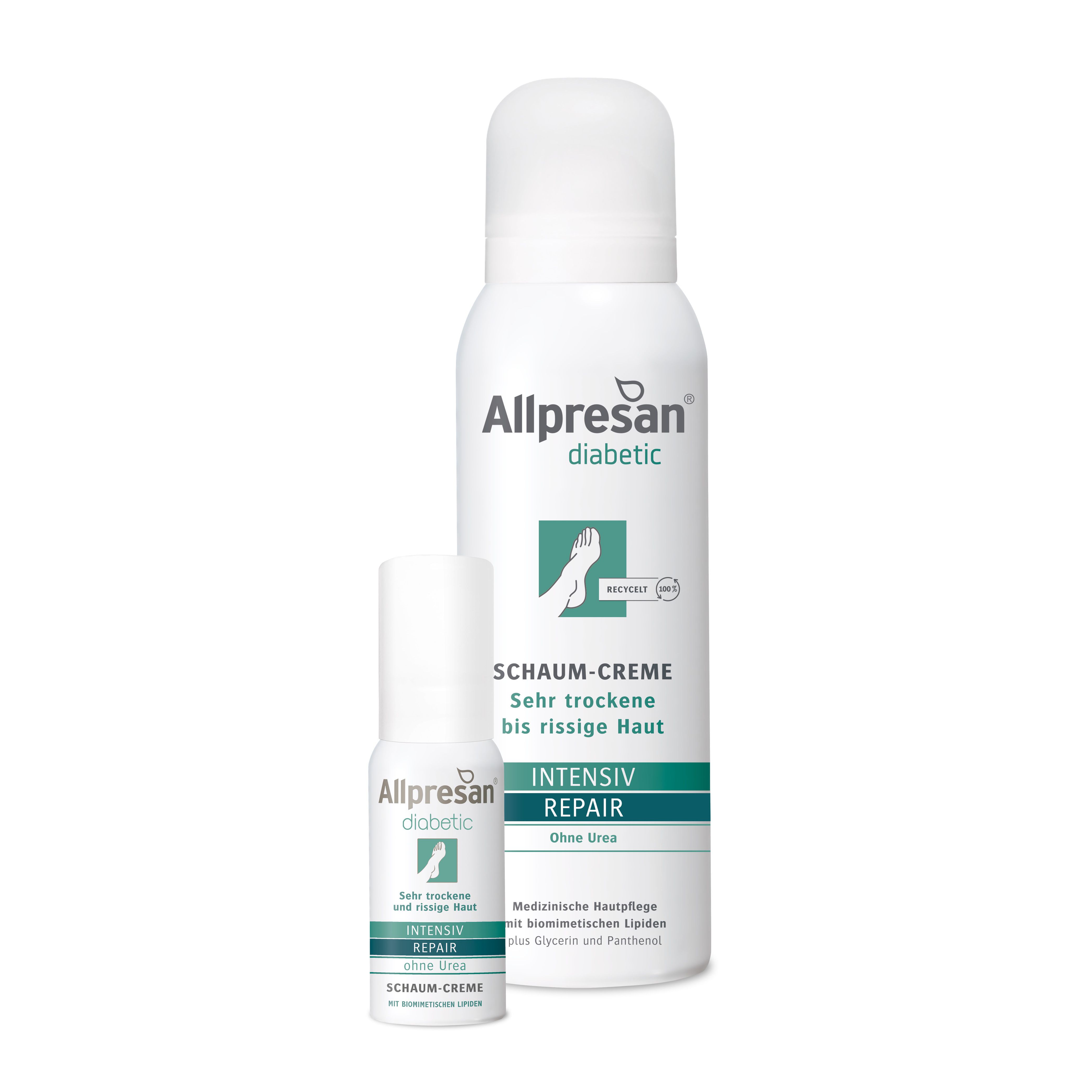 Image of Allpresan® diabetic Intensiv Repair Schaum-Creme ohne Urea