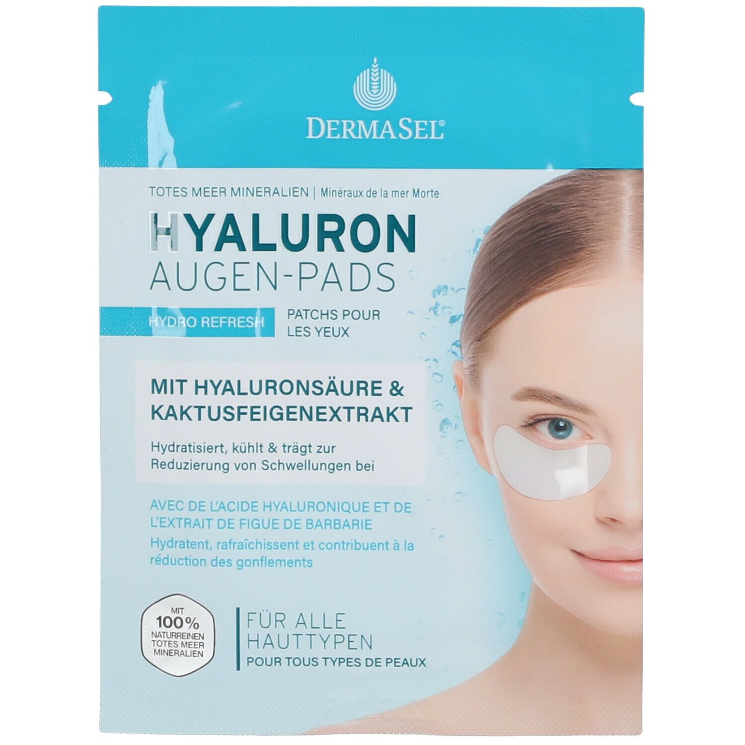DERMASEL® Totes Meer Hyaluron Augen-Pads