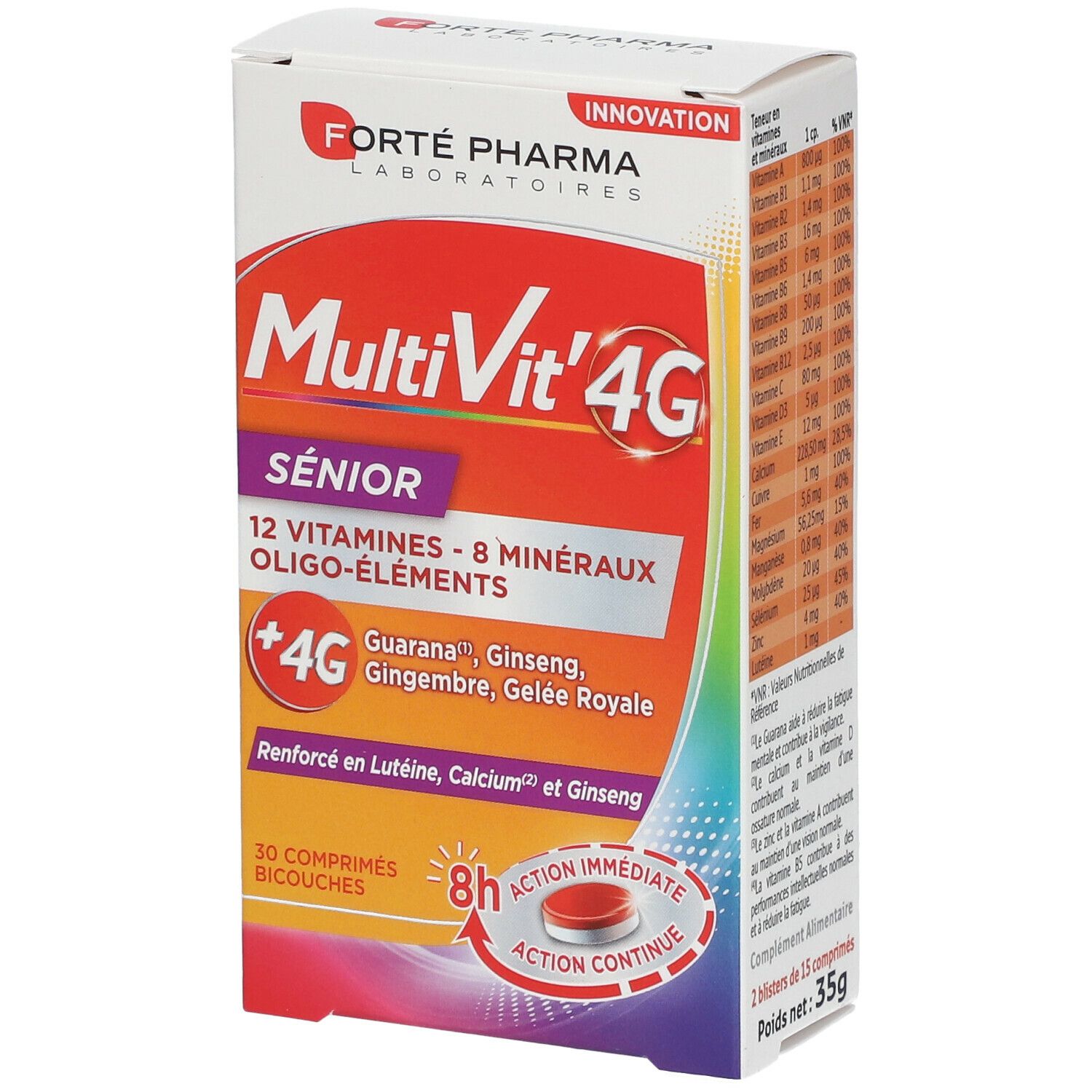 Forté Pharma MultiVit’4G Senior 30 Pc(s) - Shop-apotheke.ch