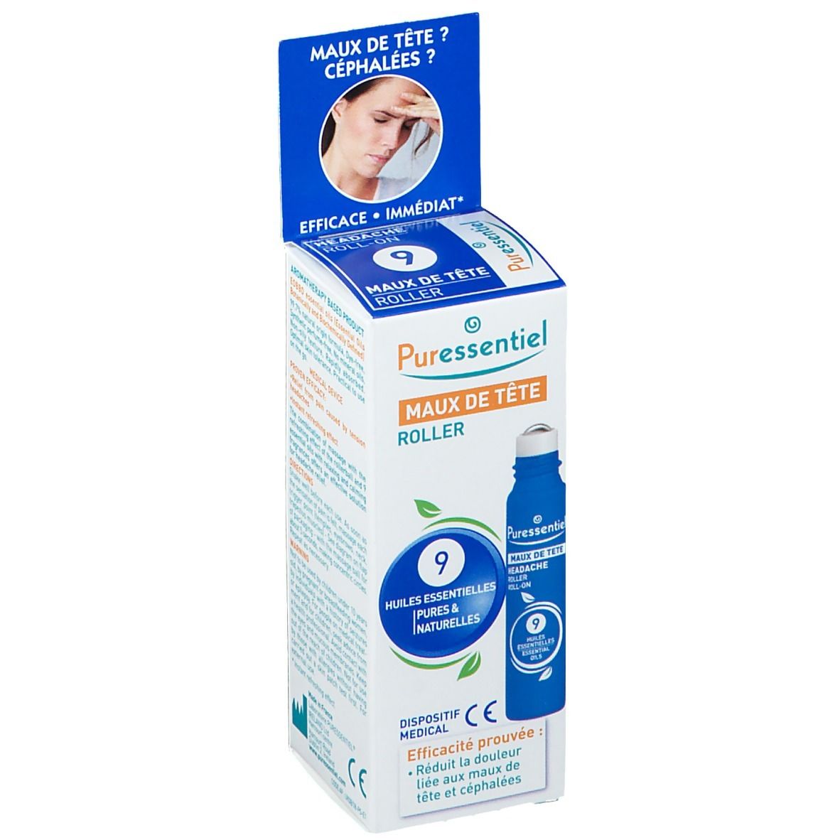 Puressentiel Roller Maux de tête aux 9 huiles essentielles