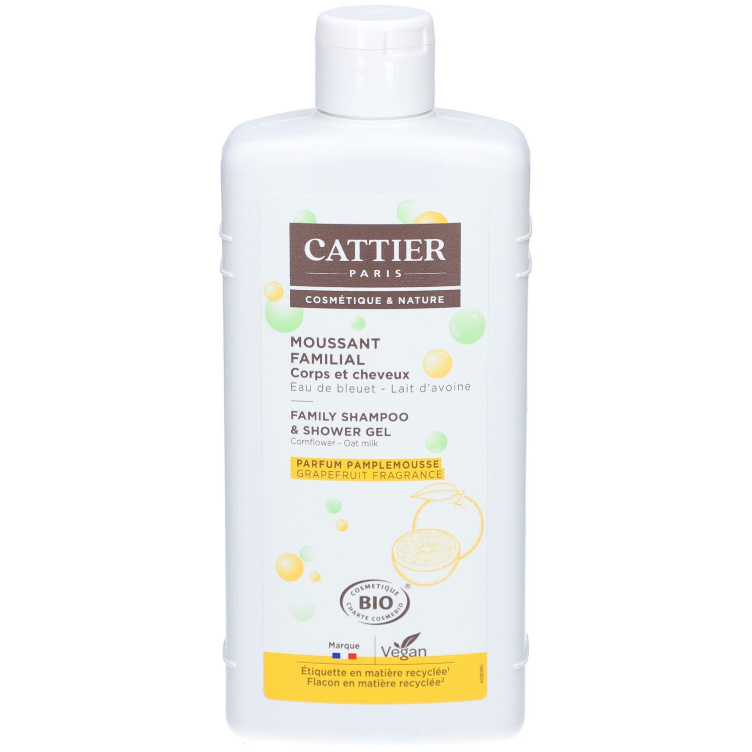 Cattier Moussant dermo-nettoyant lactosérum bio