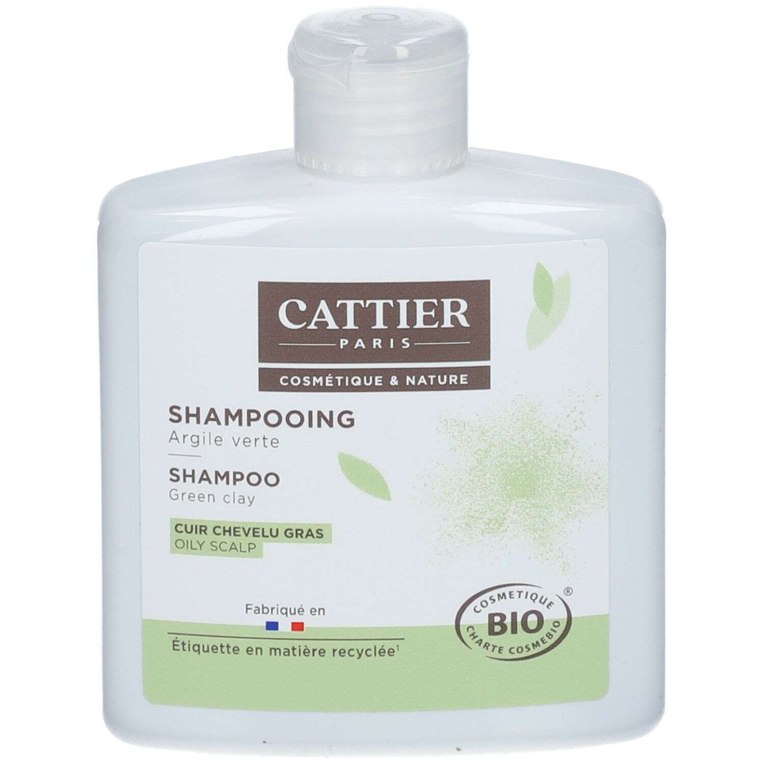 Image of Cattier Shampoo grüne Tonerde Shampoo organische ölige Kopfhaut