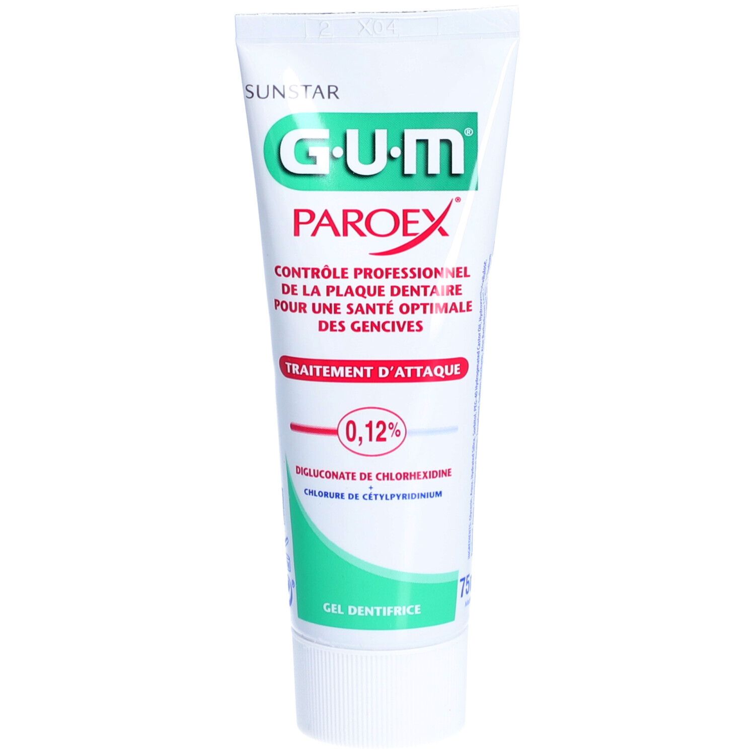 Gum® Paroex 0,12% Gel-Zahnpasta-Anti-Plaque