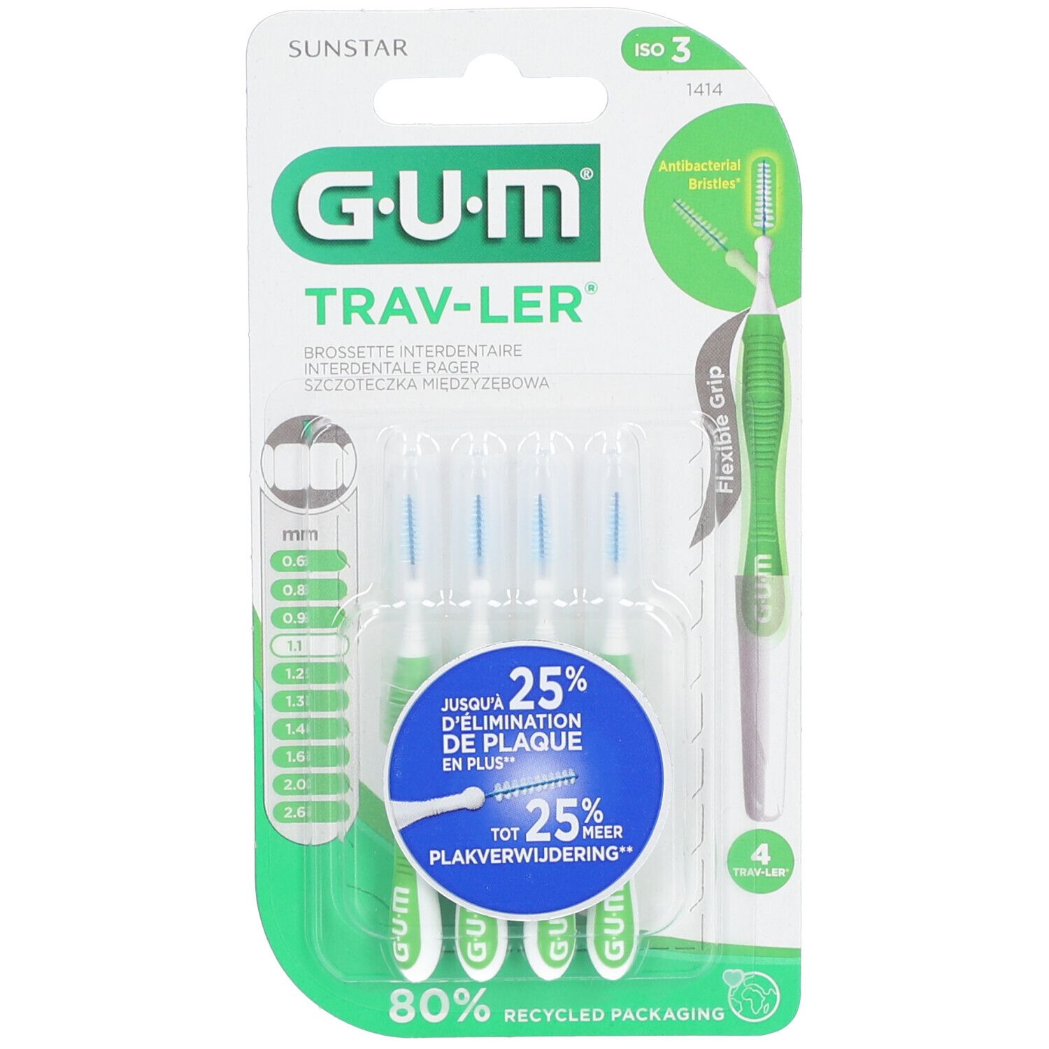 GUM® Proxabrush Trav-ler Interdentalbürste 1,1 mm
