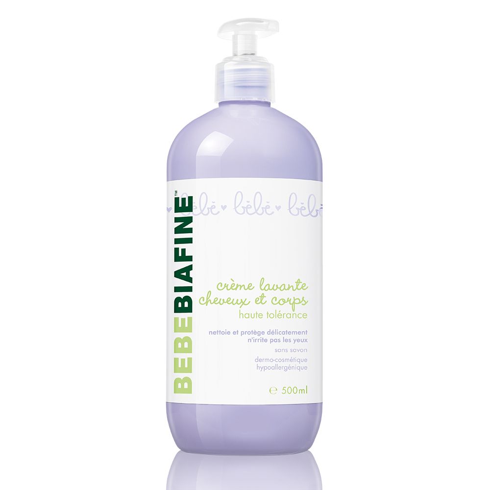 Bebe biafine Crème lavante cheveux et corps haute tolérance 500 ml