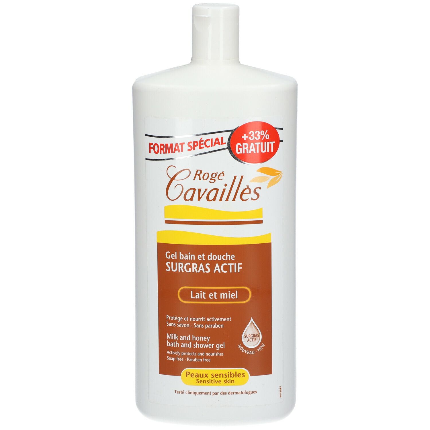 Rogé Cavaillès surgras Bade- und Duschgel Milch und Honig