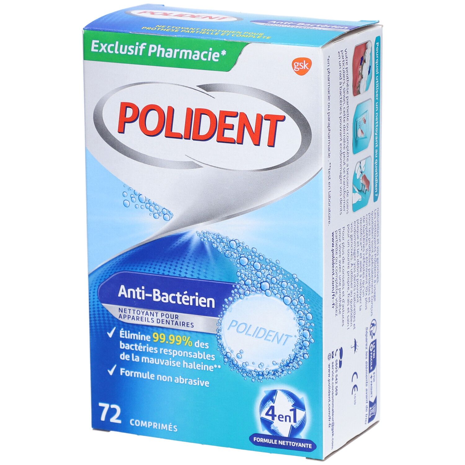 POLIDENT® Anti-Bakterien Reinigungstabs