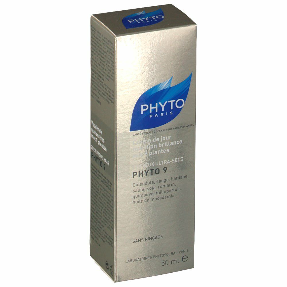 Image of Phyto 9 Crème, Crème capillaire après shampoing à l'huile de macadamia, tube 50 ml