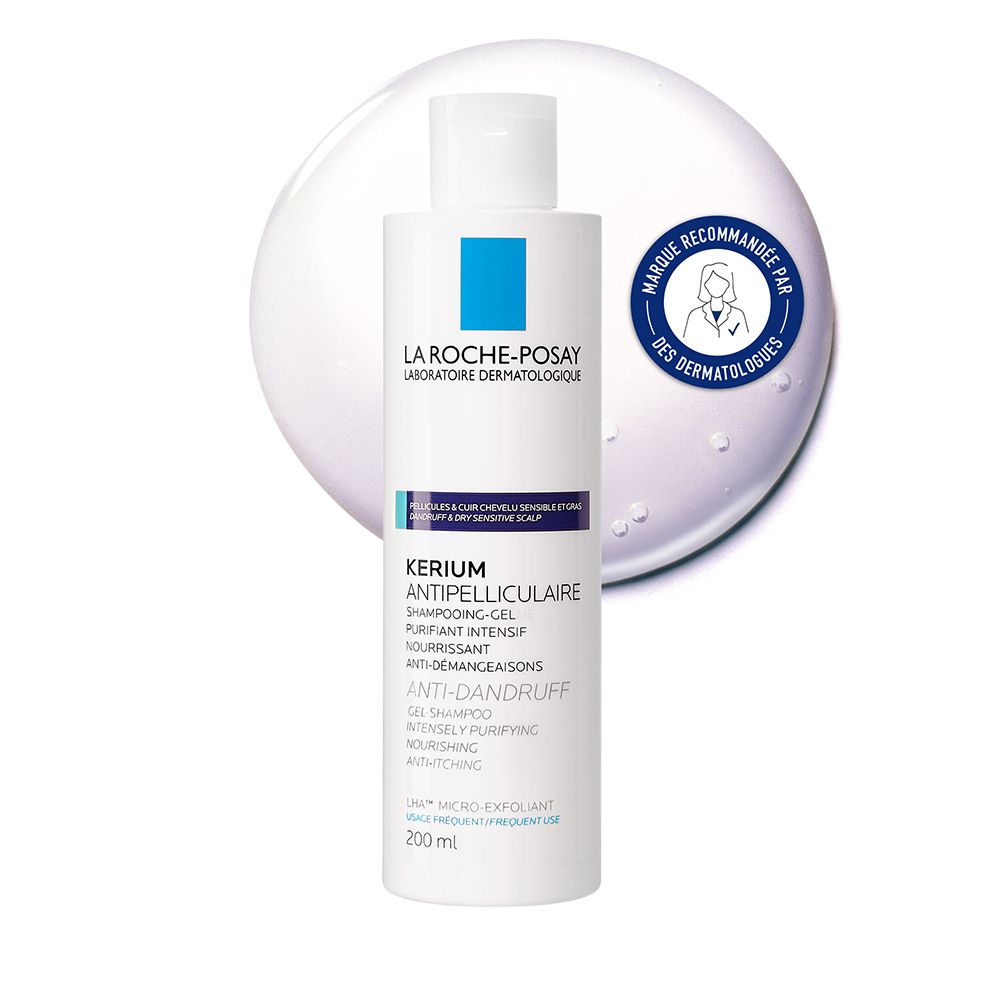 LA ROCHE POSAY KERIUM Shampooing-gel antipelliculaire