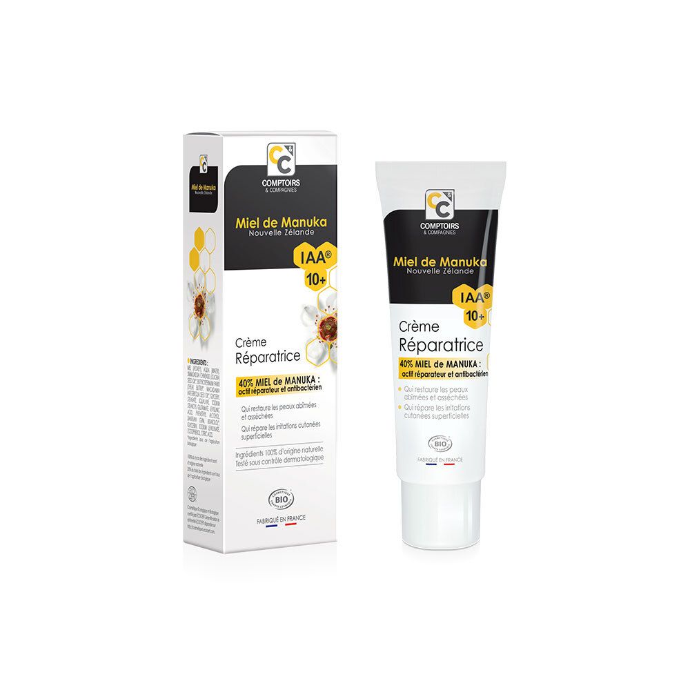 Comptoirs & Compagnies Crème réparatrice certifiée bio 40% Miel de Manuka IAA10+