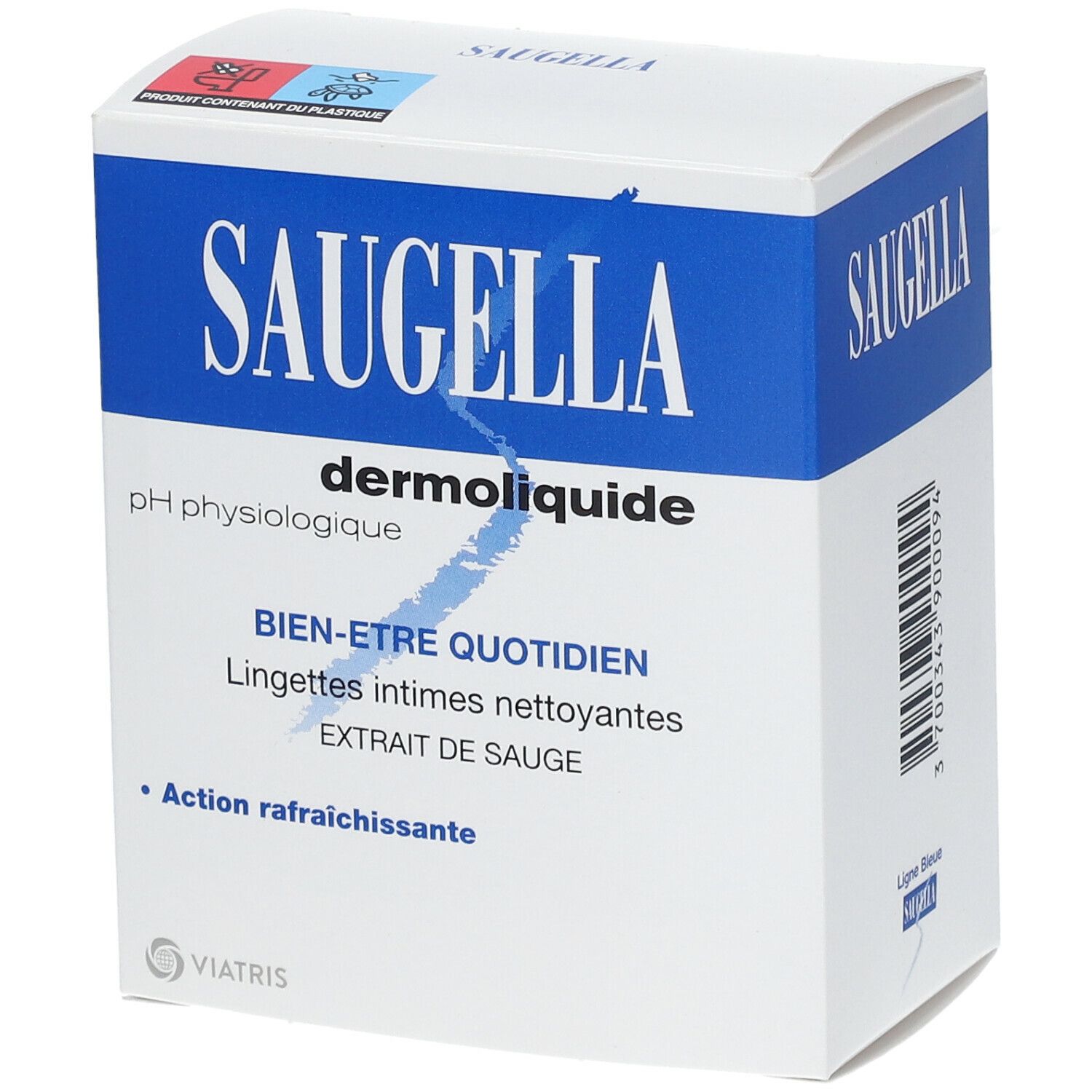 Image of Saugella Dermoliquide Lingettes