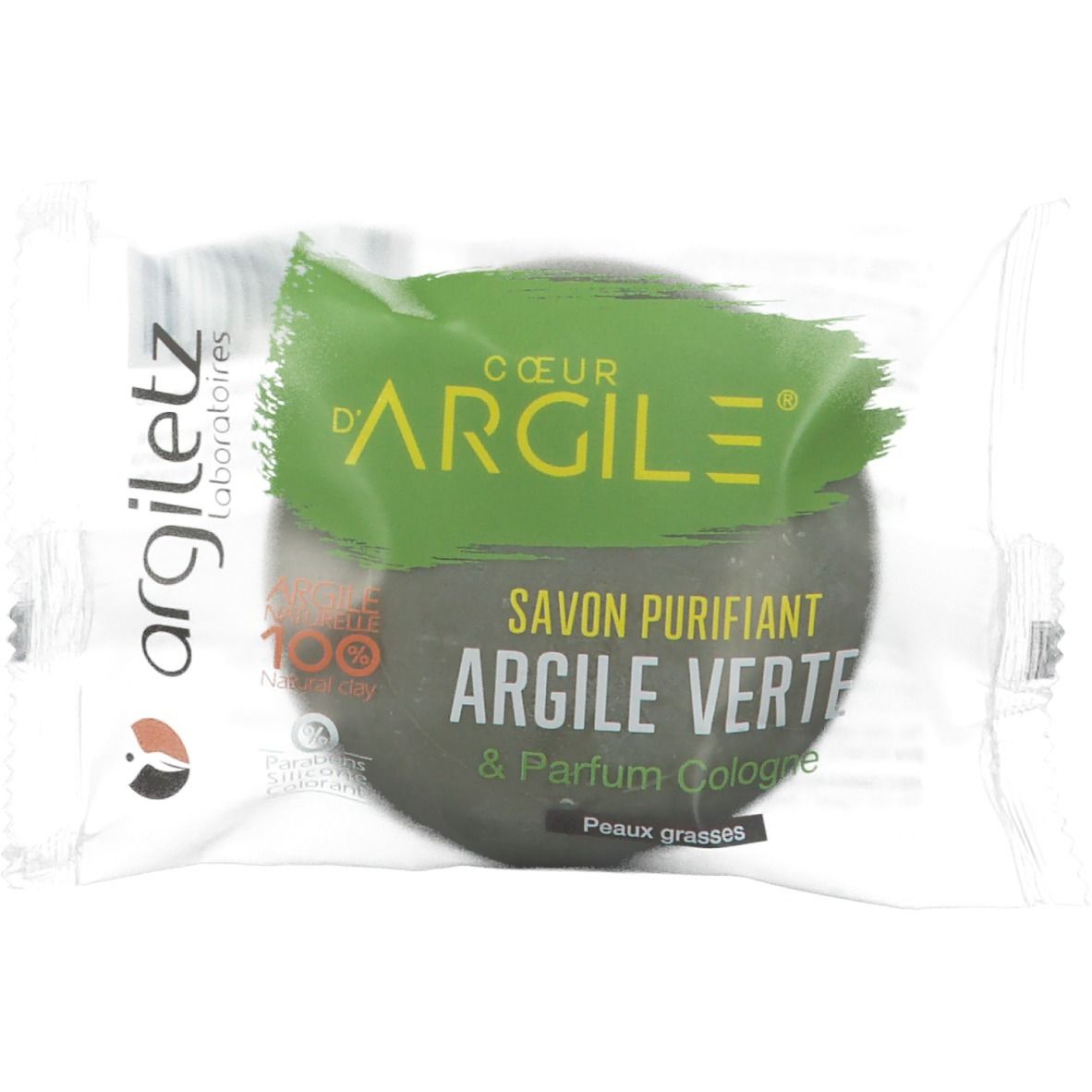 Image of argiletz Seife grüne Tonerde mit Parfum Cologne