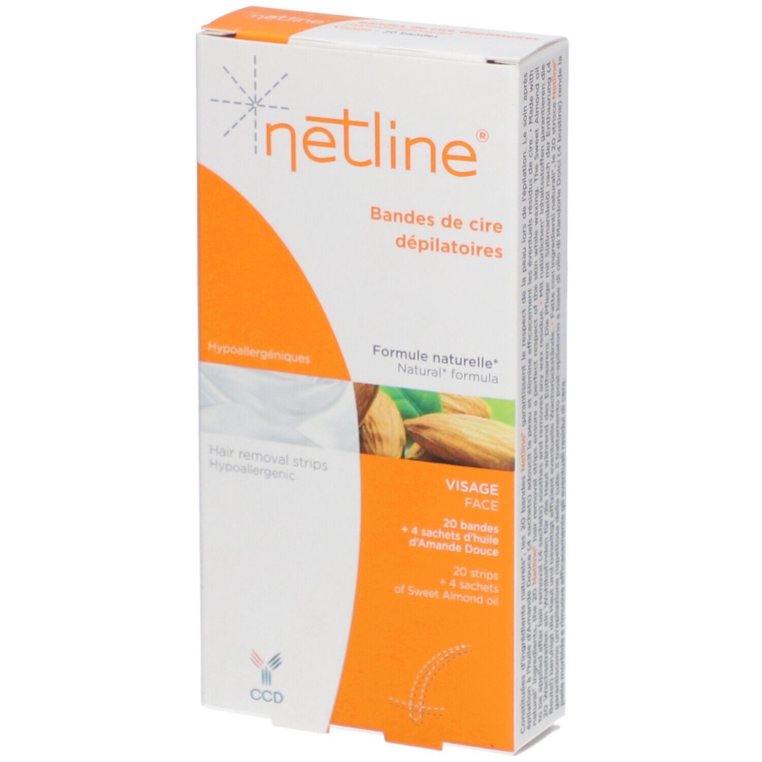 Image of netline® Enthaarungs Wachsstreifen fürs Gesicht