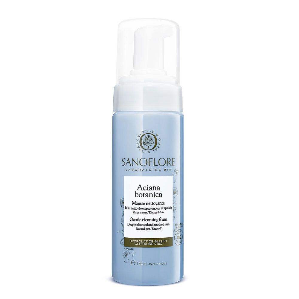 Sanoflore Aciana botanica Mousse d'eau nettoyante peau nue divine