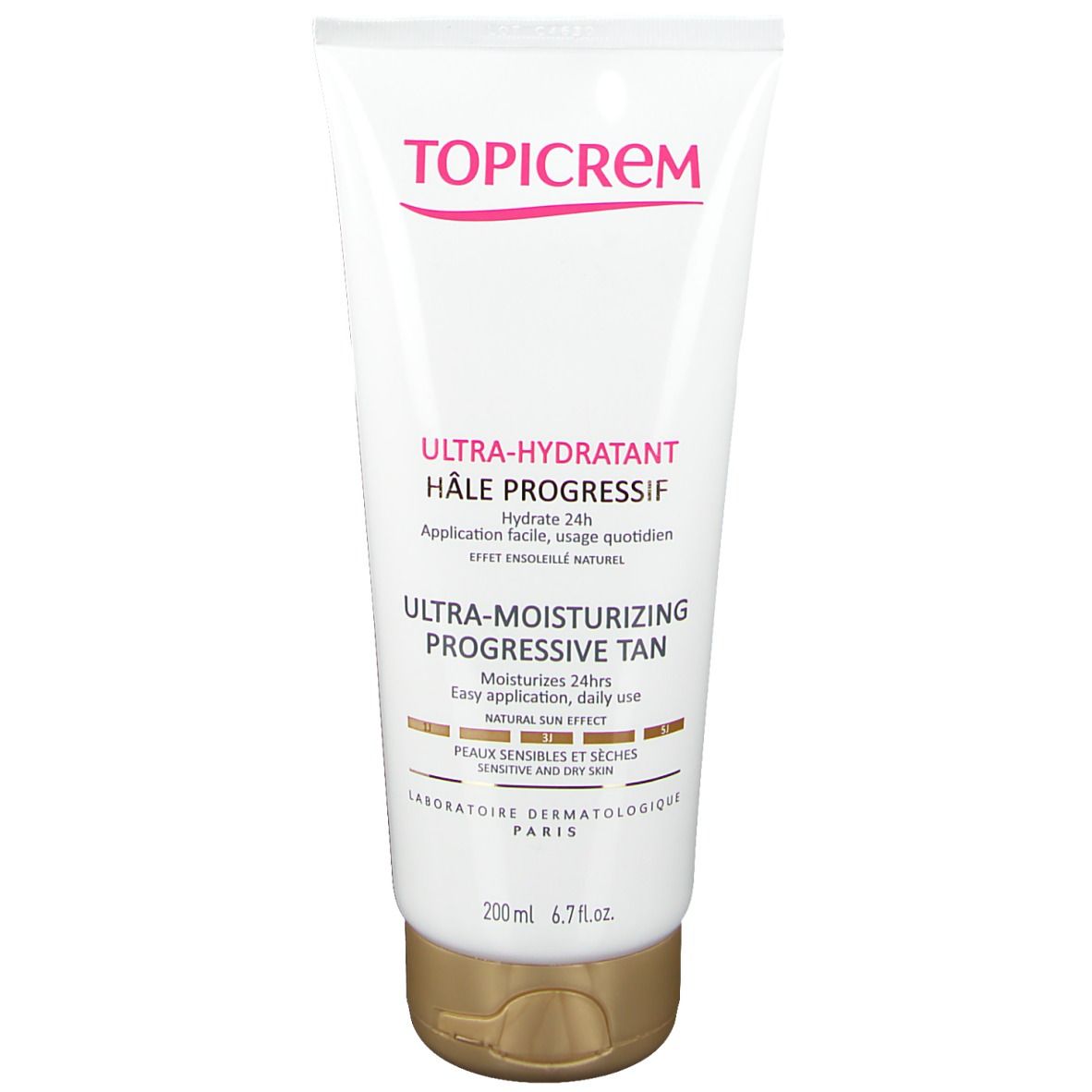 TOPICREM Ultra-hydratisierende progressive Bräunungscreme