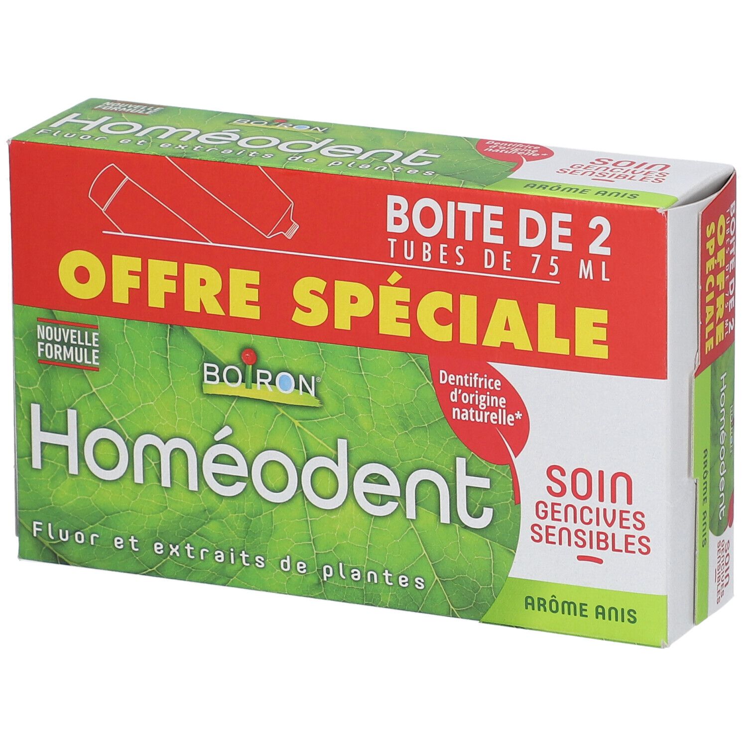 Image of Boiron homéodent® Bi-fluorierte Zahnpasta mit Pflanzenextrakten