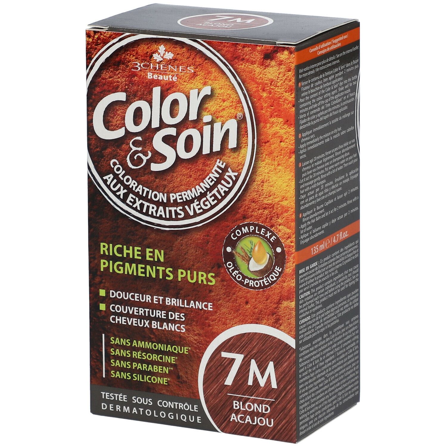 Les 3 Chênes Color & Soin Coloration 7M Mahagoni-Blond