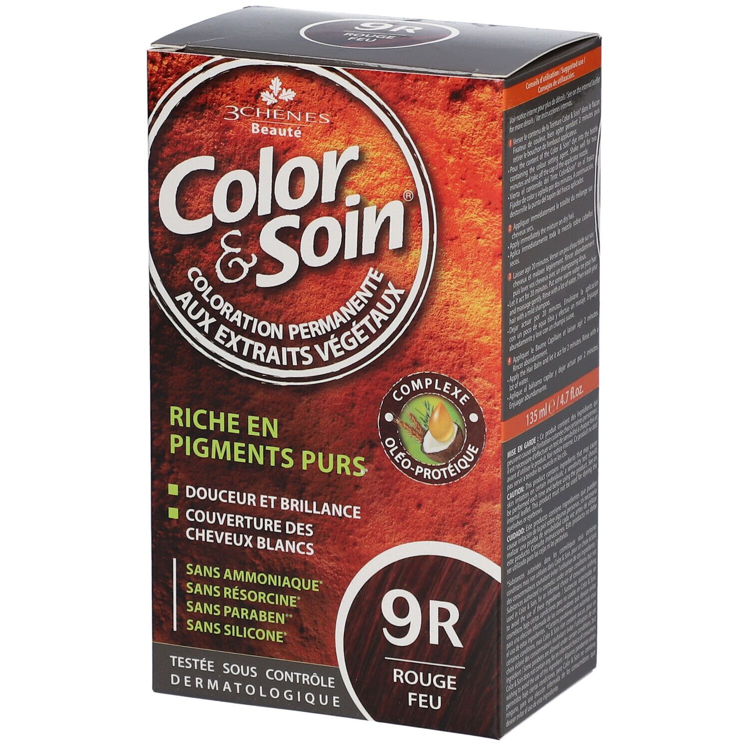 Les 3 Chênes Color & Soin Coloration 9R Feuerrot