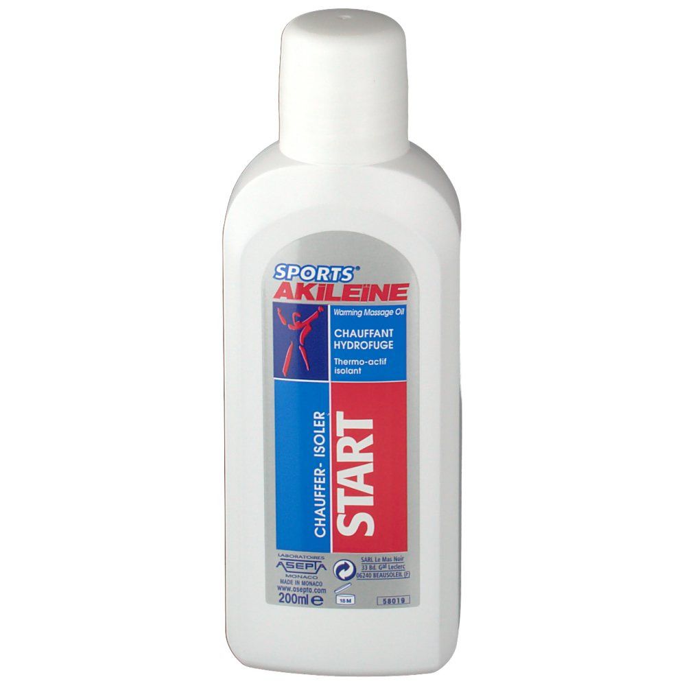 Akileïne Sports® START Huile chauffante hydrofuge