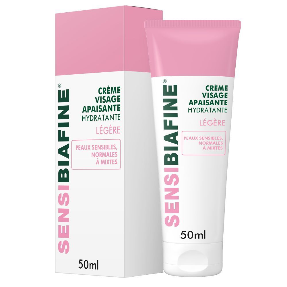 Sensi biafine Crème visage apaisante hydratante légère 50 ml