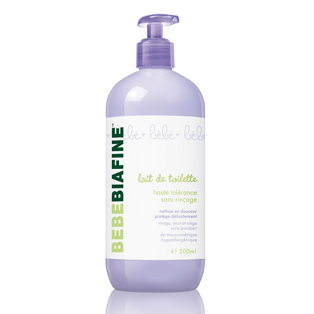 Bebe biafine Lait de toilette haute tolérance sans rinçage 500 ml