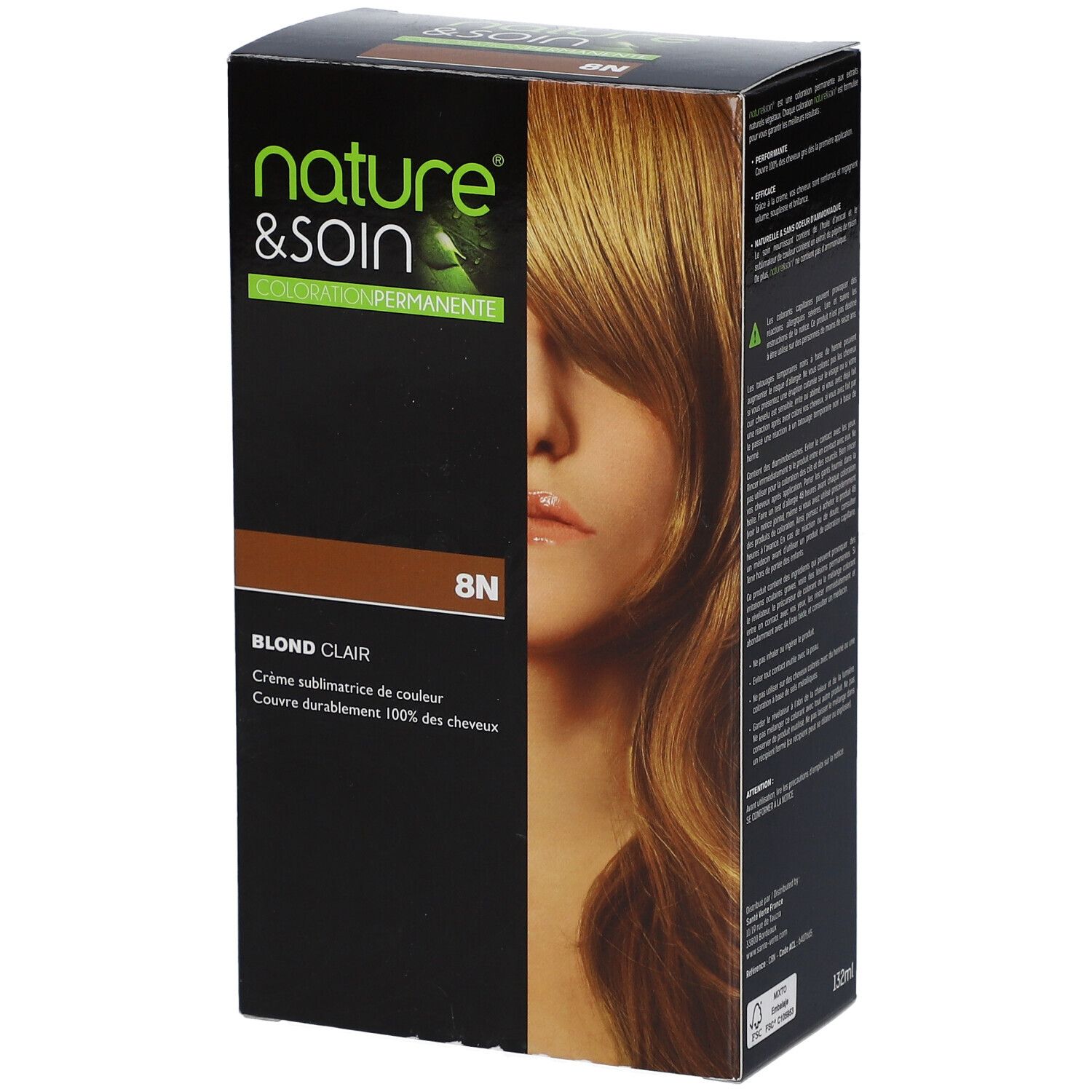 nature&soin Haarfarbe Hellblond 8N