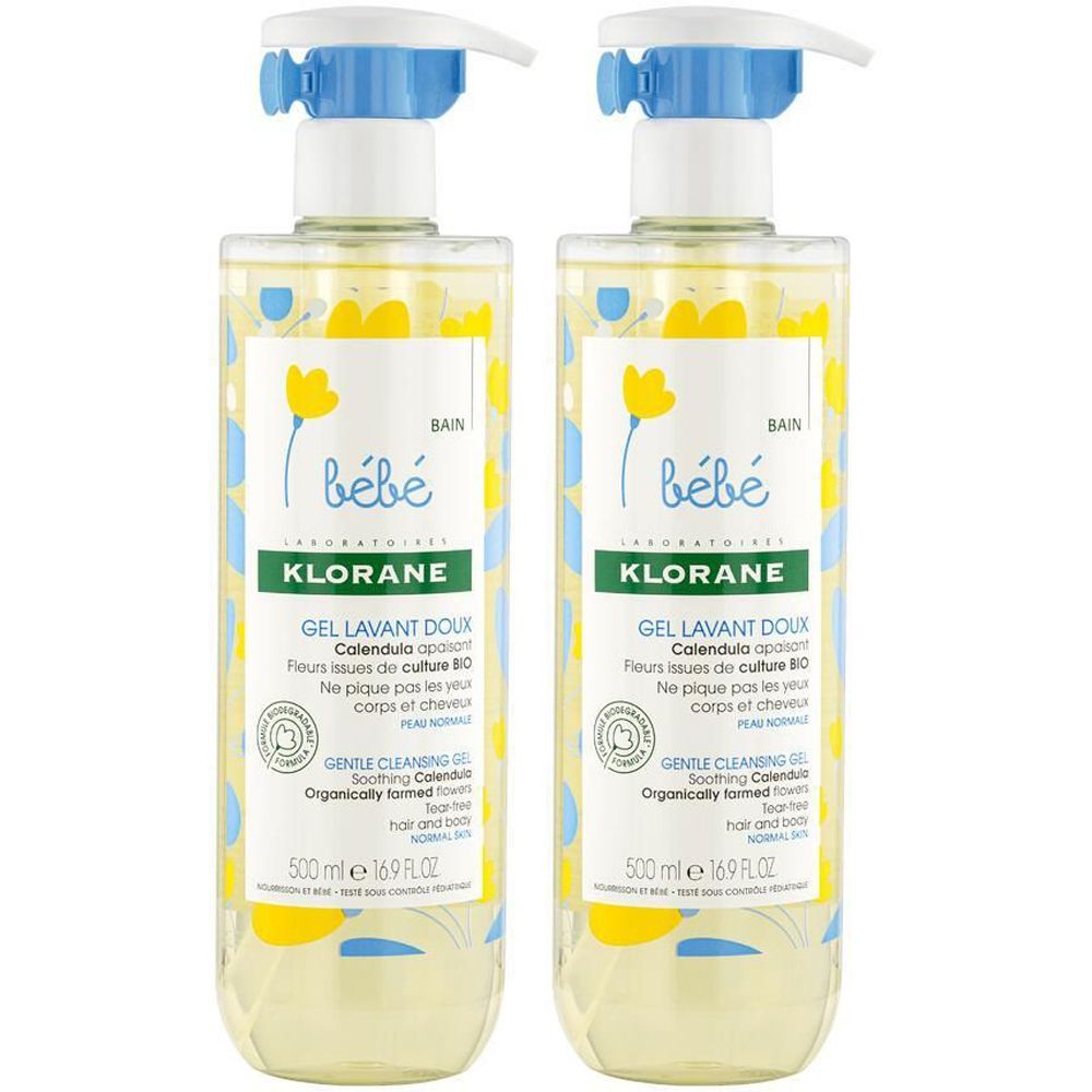 Klorane Baby-Bad Sanftes Calendula-Reinigungsgel für Babys