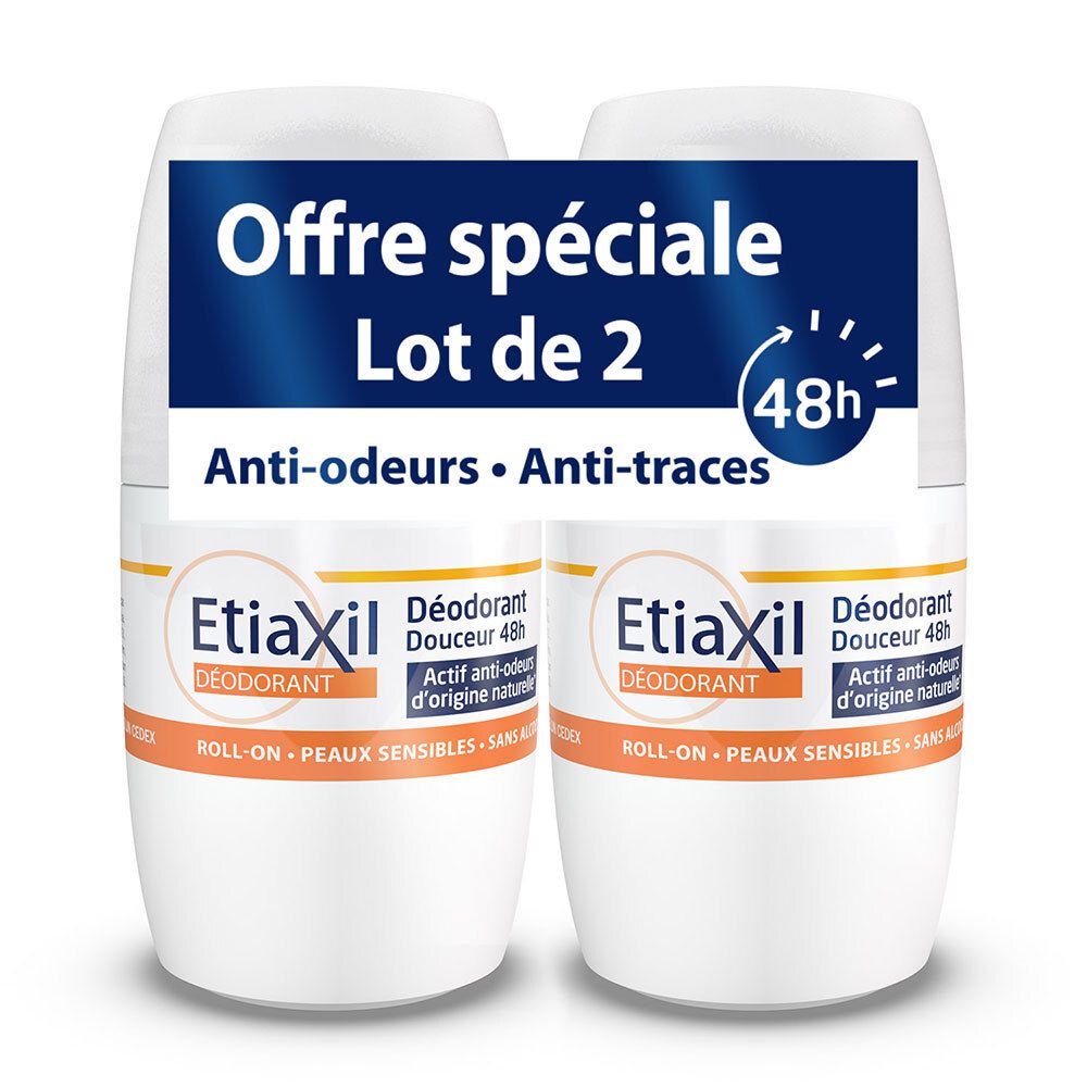 Etiaxil Douceur 48h ohne Aluminiumsalze (2 x 50 ml)