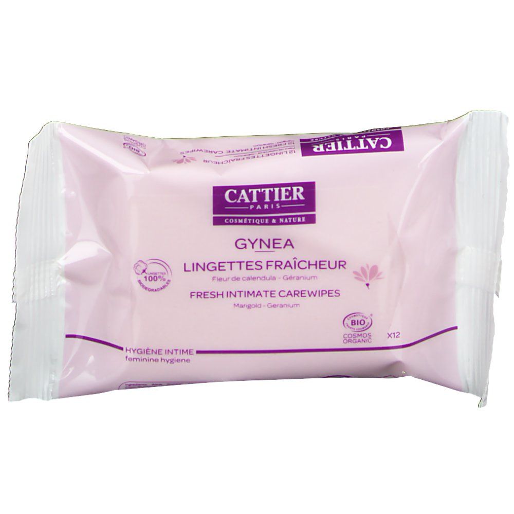 CATTIER GYNEA Lingettes fraîcheur toilette intime