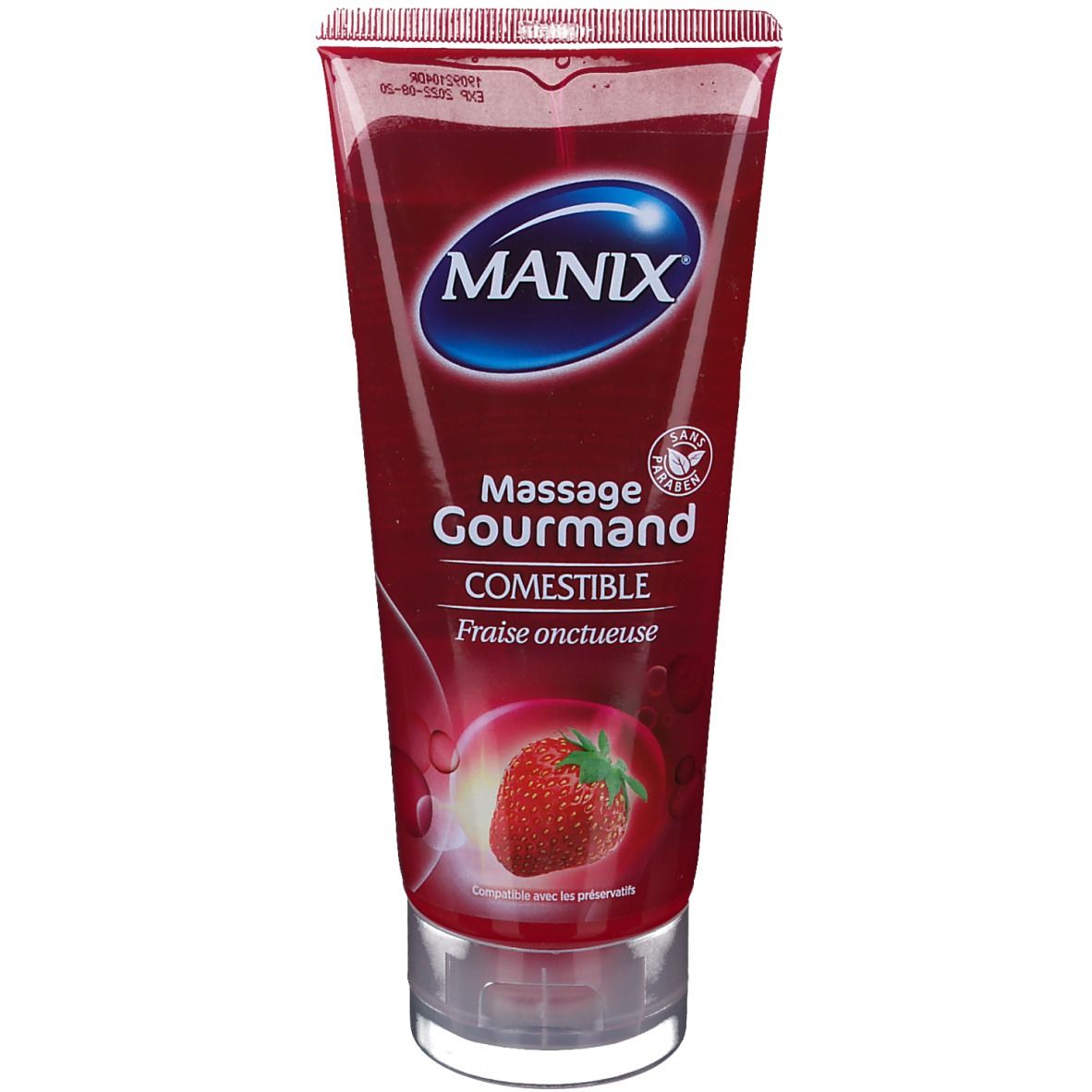 MANIX® Essbares Erdbeer-Gourmet-Massage-Gel