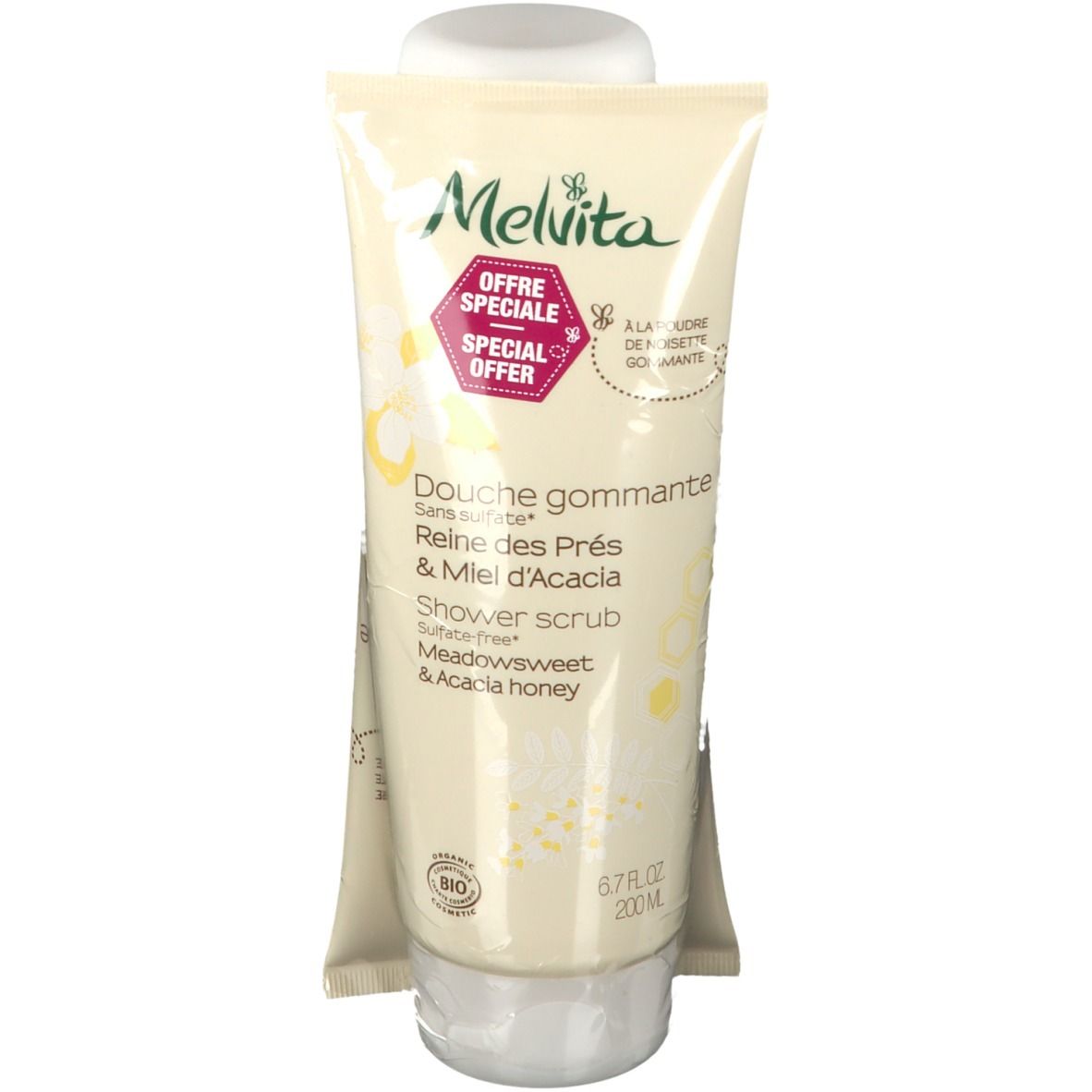 Melvita Mädesüß & Akazienhonig Duschpeeling