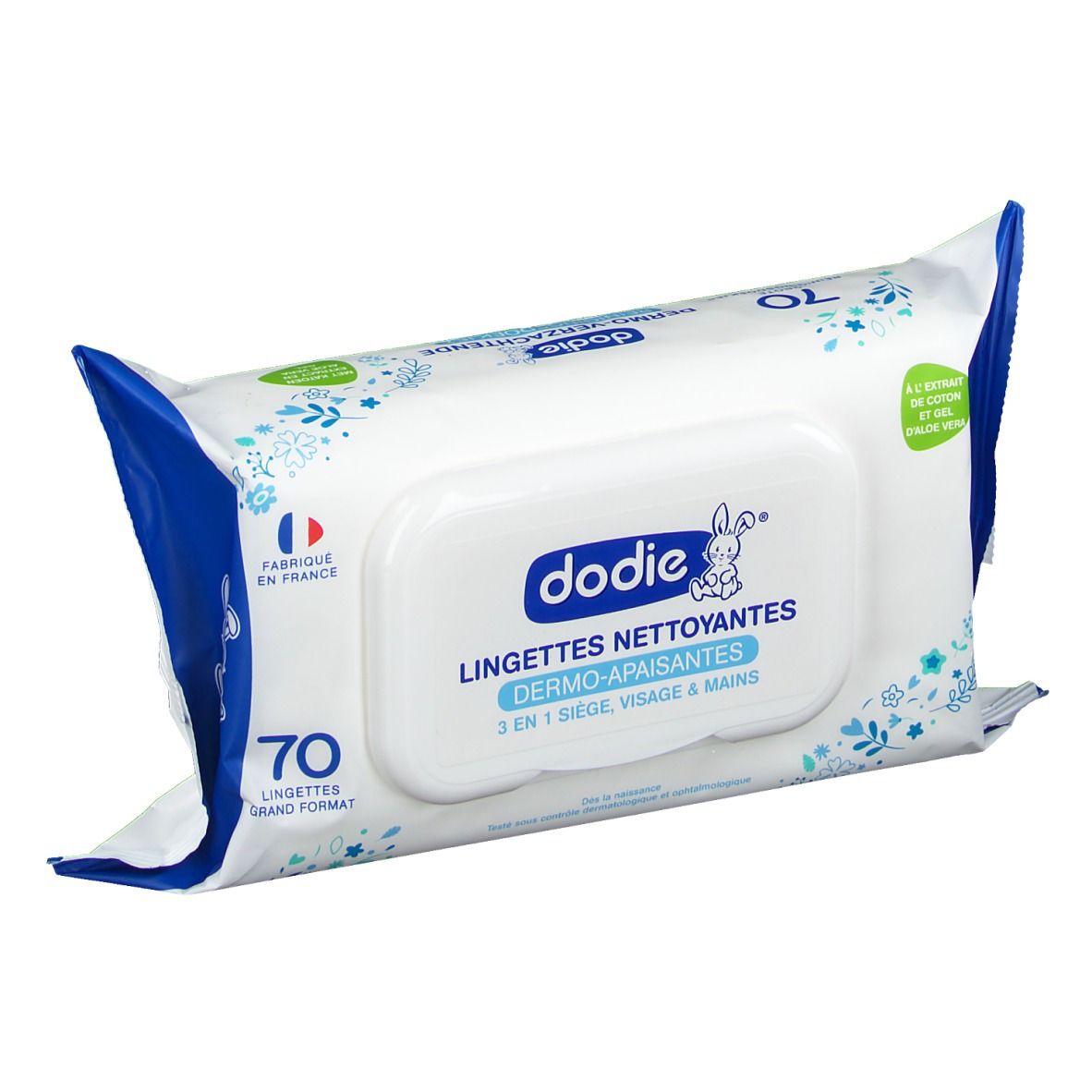 Dodie® 3 in 1 Dermo-beruhigende Reinigungstücher