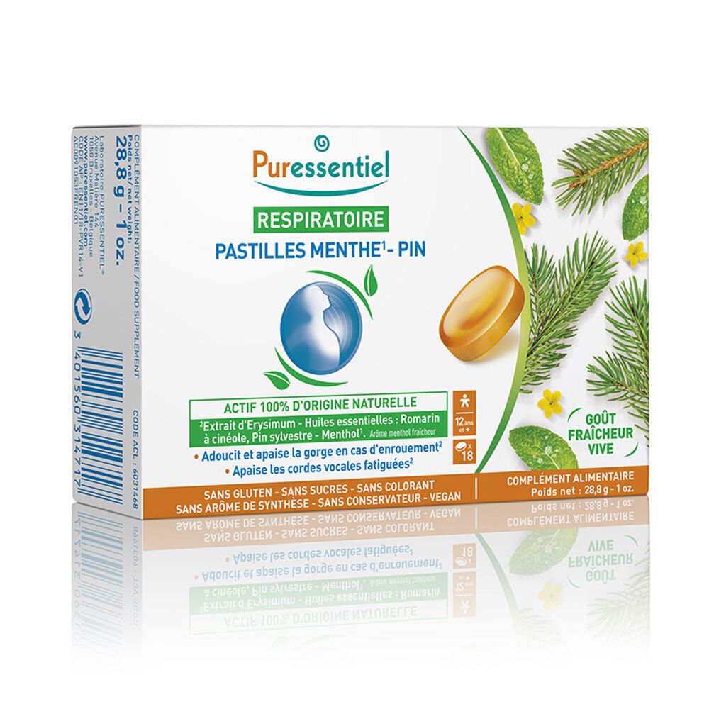 Puressentiel Atemwegspastillen Minze - Kiefer