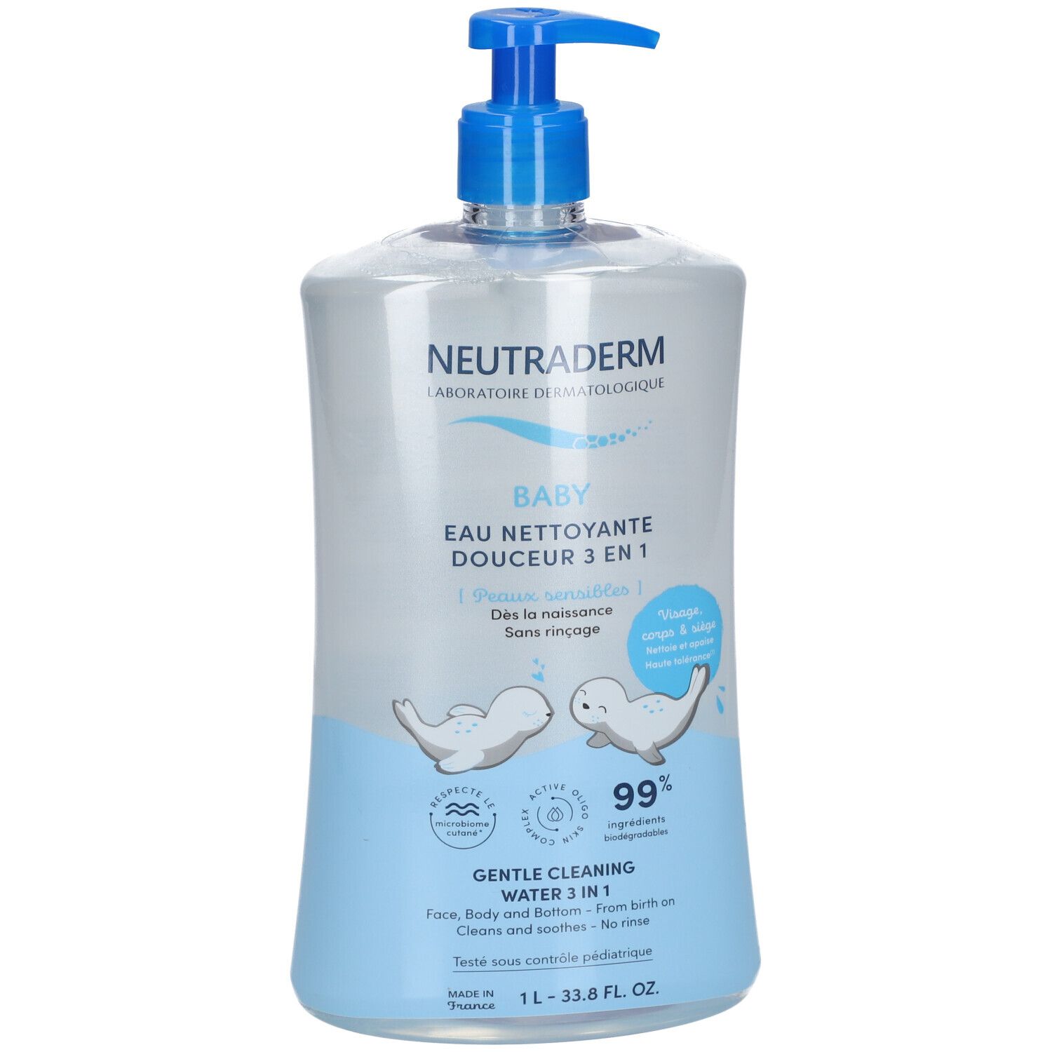 Neutraderm Baby Mildes Reinigungswasser 3 in 1
