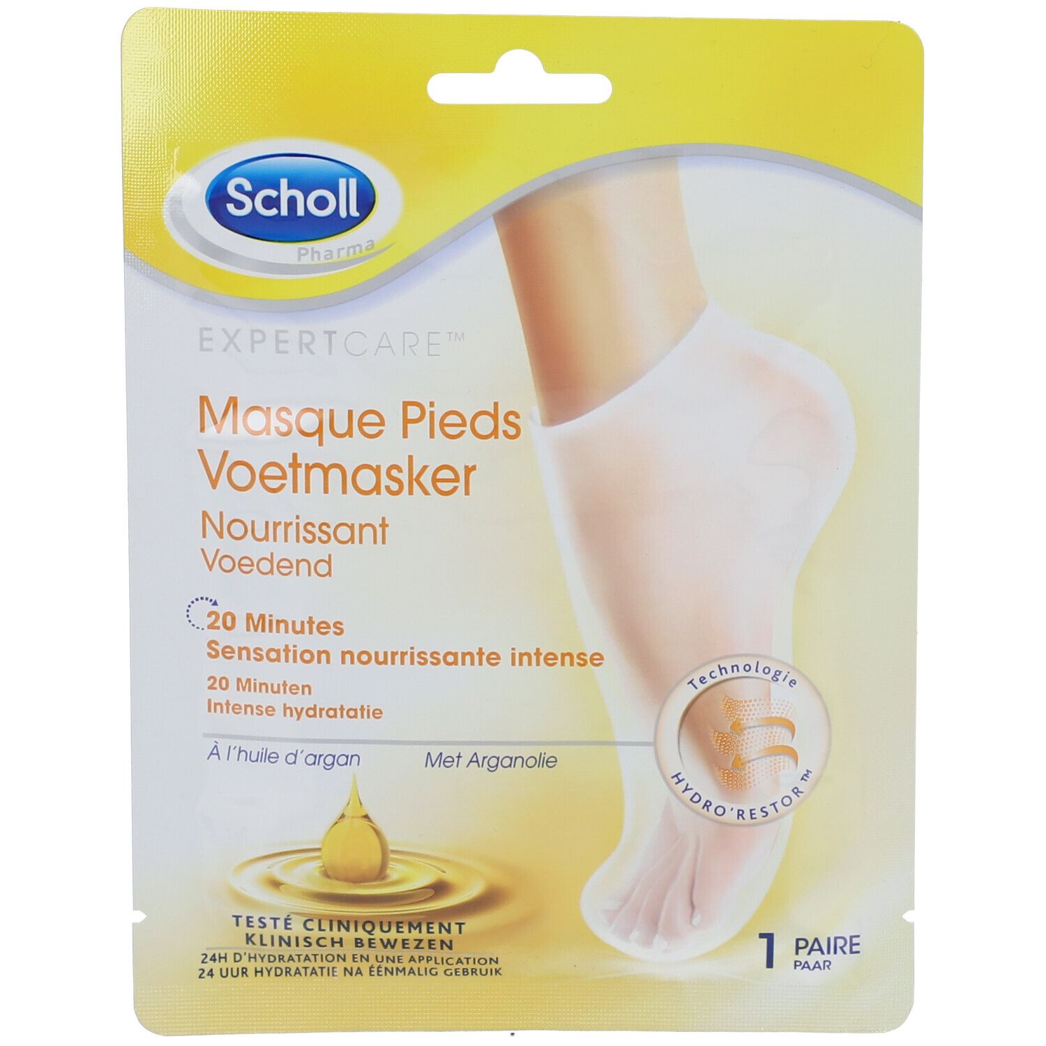 Scholl Nährende Fussmaske Arganöl