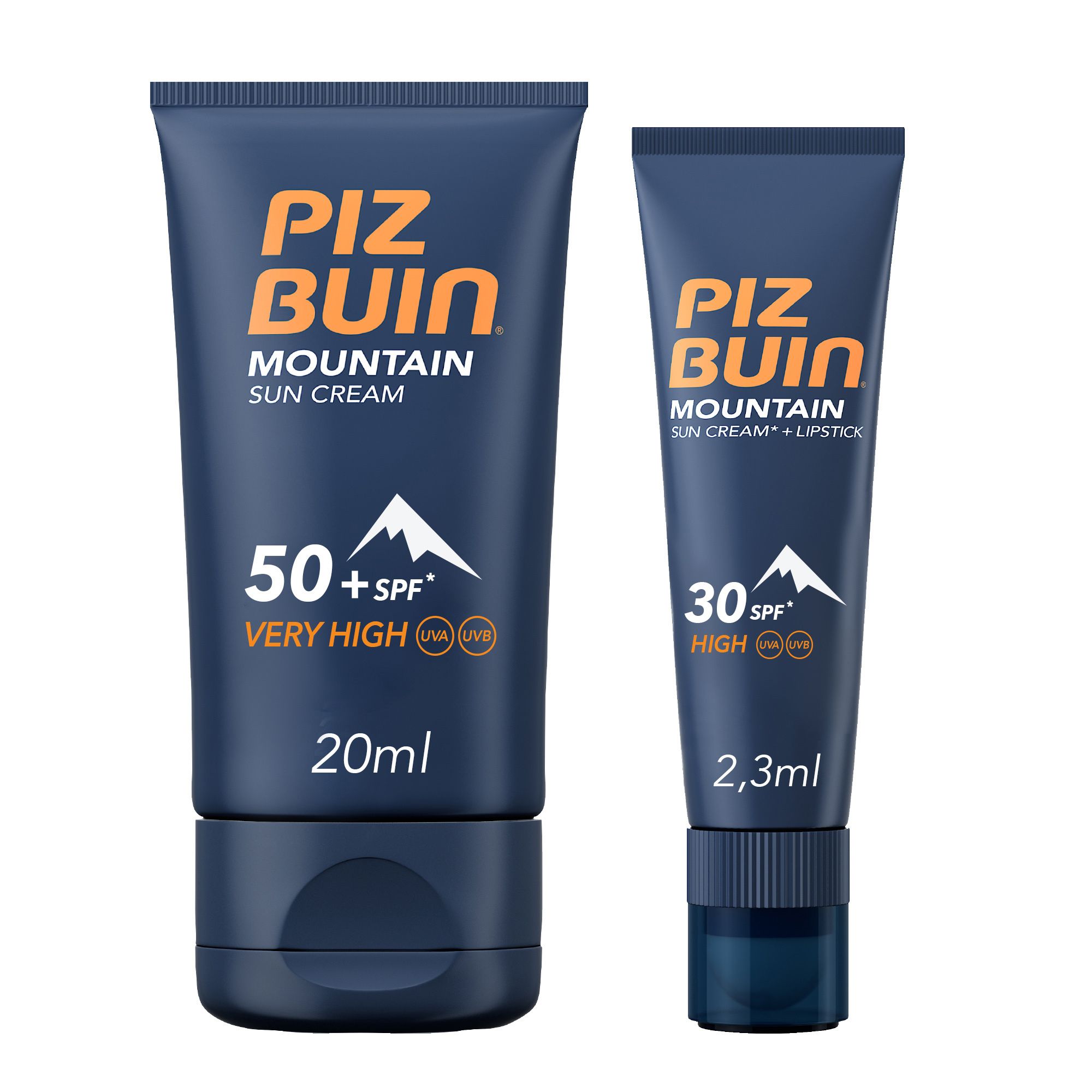 Piz Buin® MOUNTAIN Sonnenschutzcreme + Lippenstift SPF50+