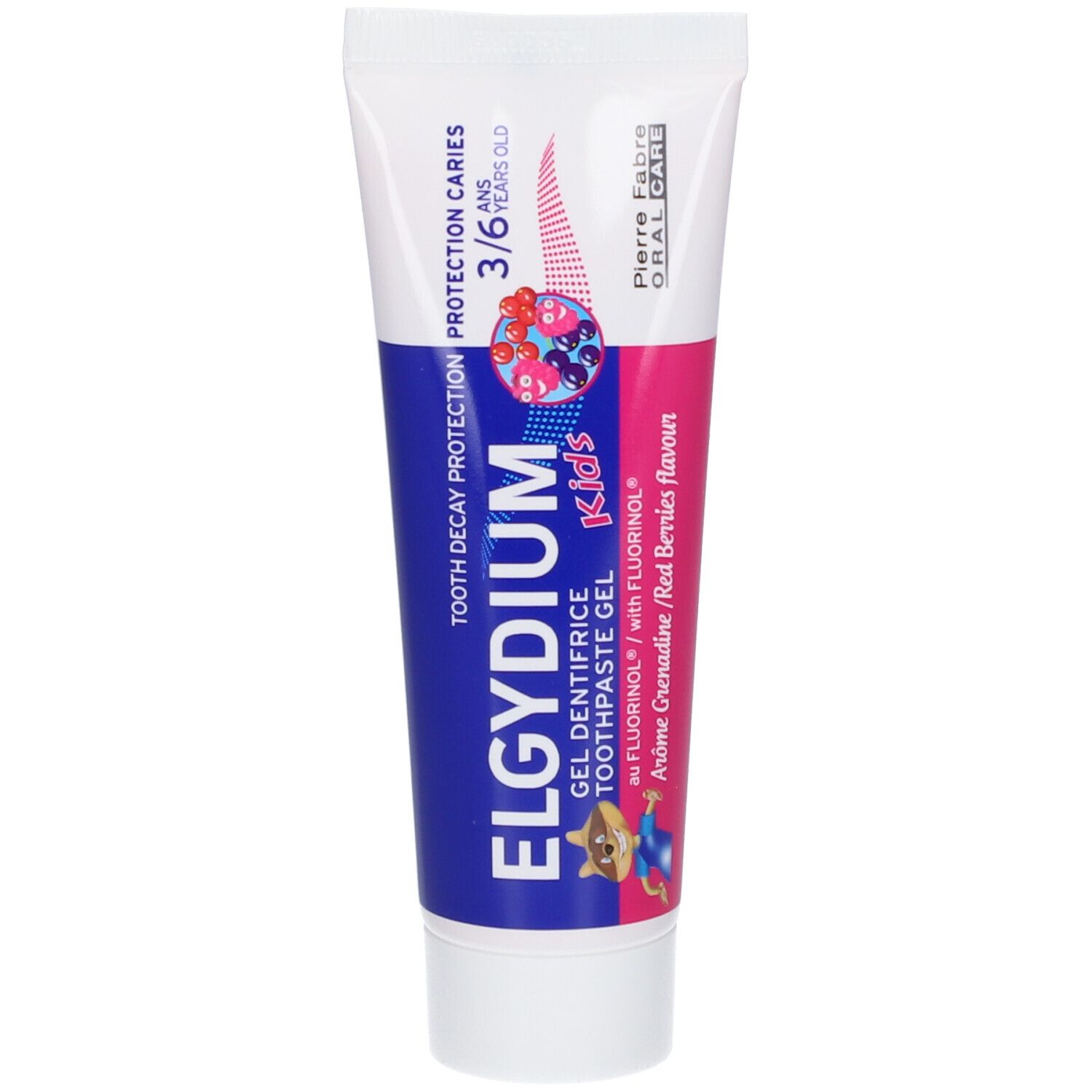 Image of ELGYDIUM KIDS Gel Zahnpasta Grenadine 2-6 Jahre