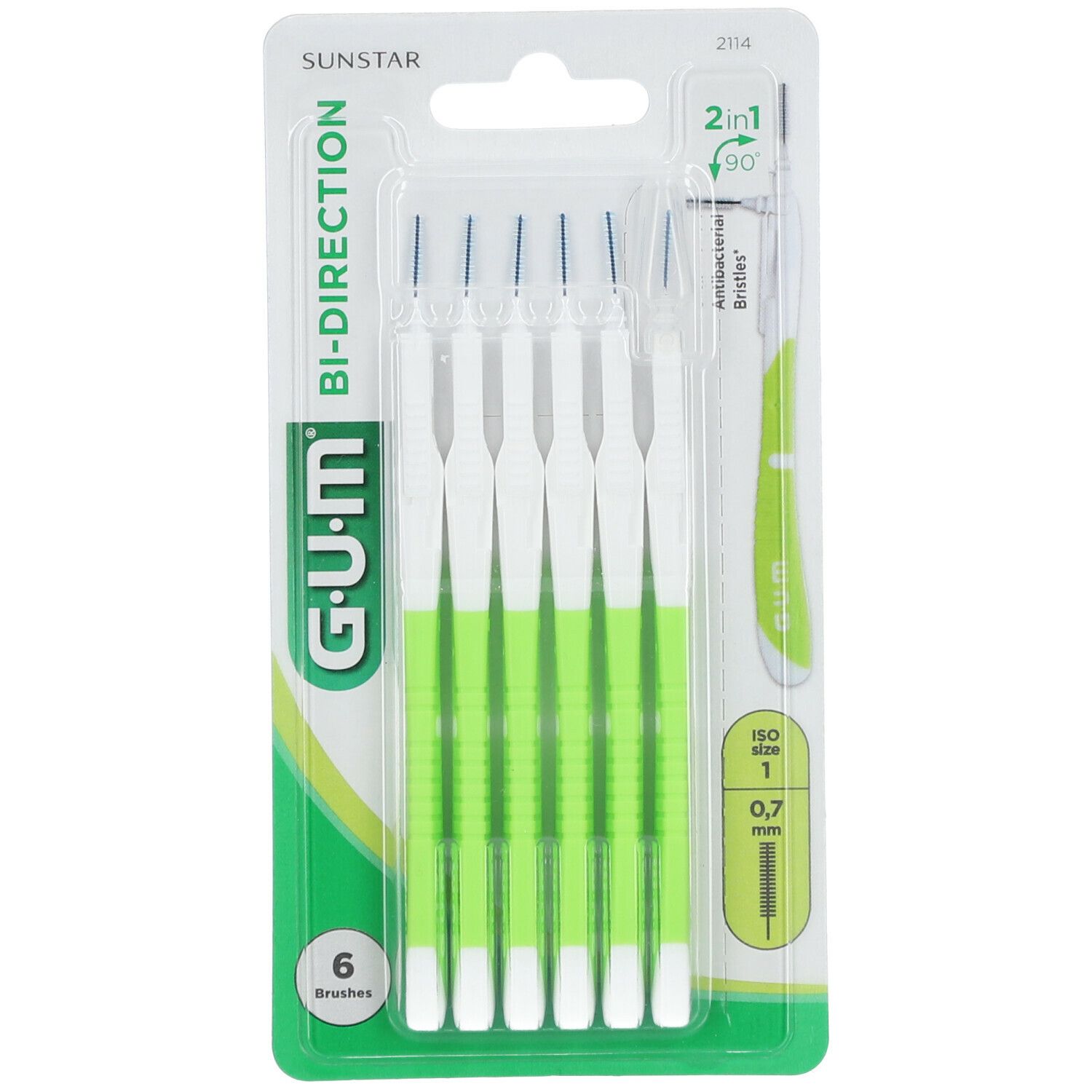 GUM® Bi-Direction Interdentalbürste 0,7 mm