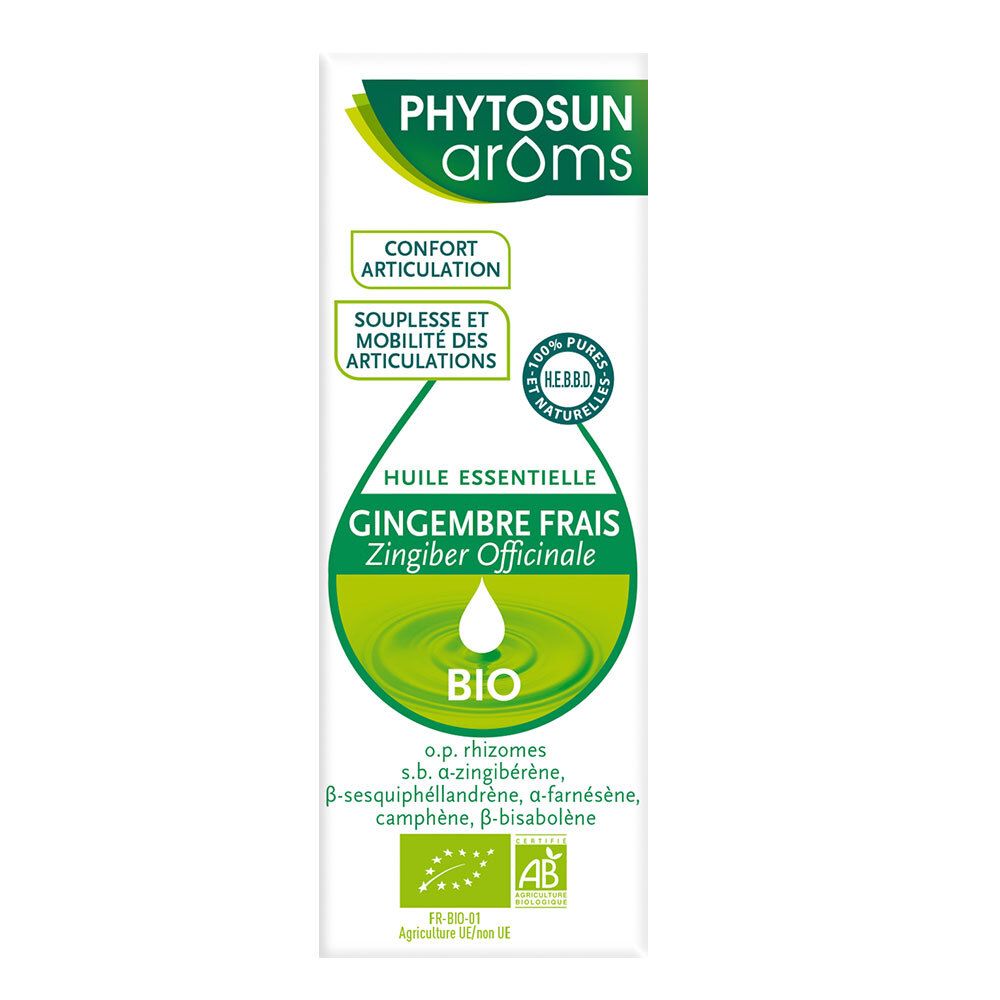 PHYTOSUN aroms ESSENTIELLES ÖL FRISCHE INGEMBER BIO