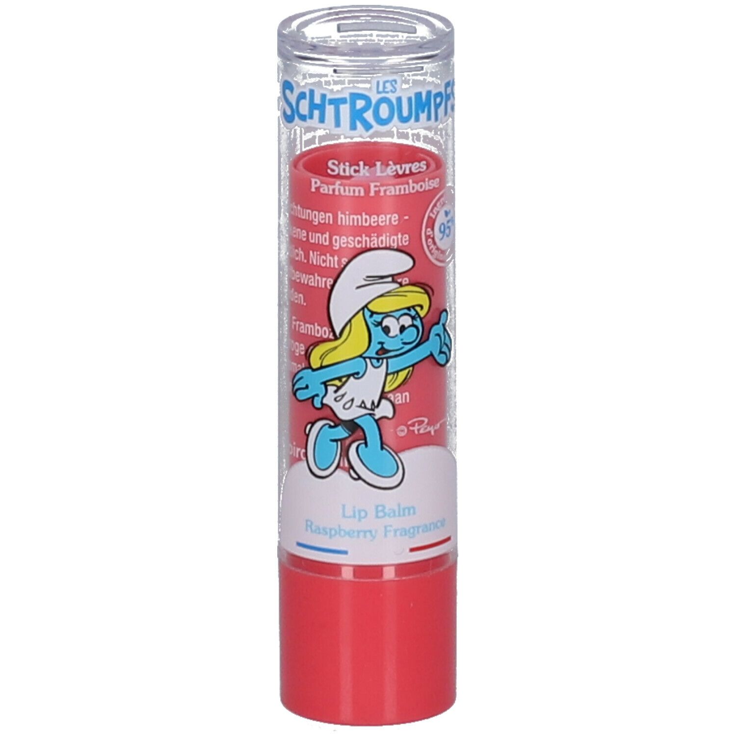 Le Comptoir du Bain Les Schtroumpfs Stick Lèvres Parfum Framboise