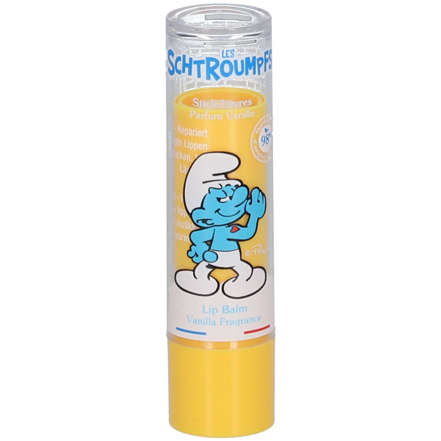 Le Comptoir du Bain Les Schtroumpfs Stick Lèvres Parfum Vanille