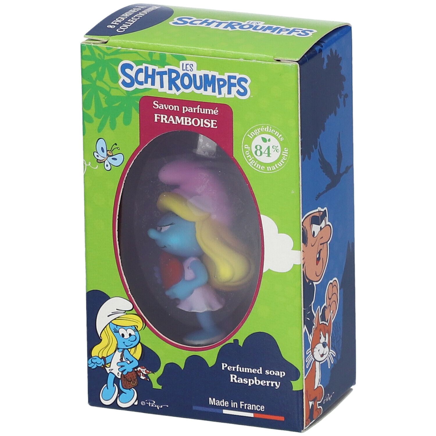 Le Comptoir du Bain Les Schtroumpfs Feste Seife Himbeerduft