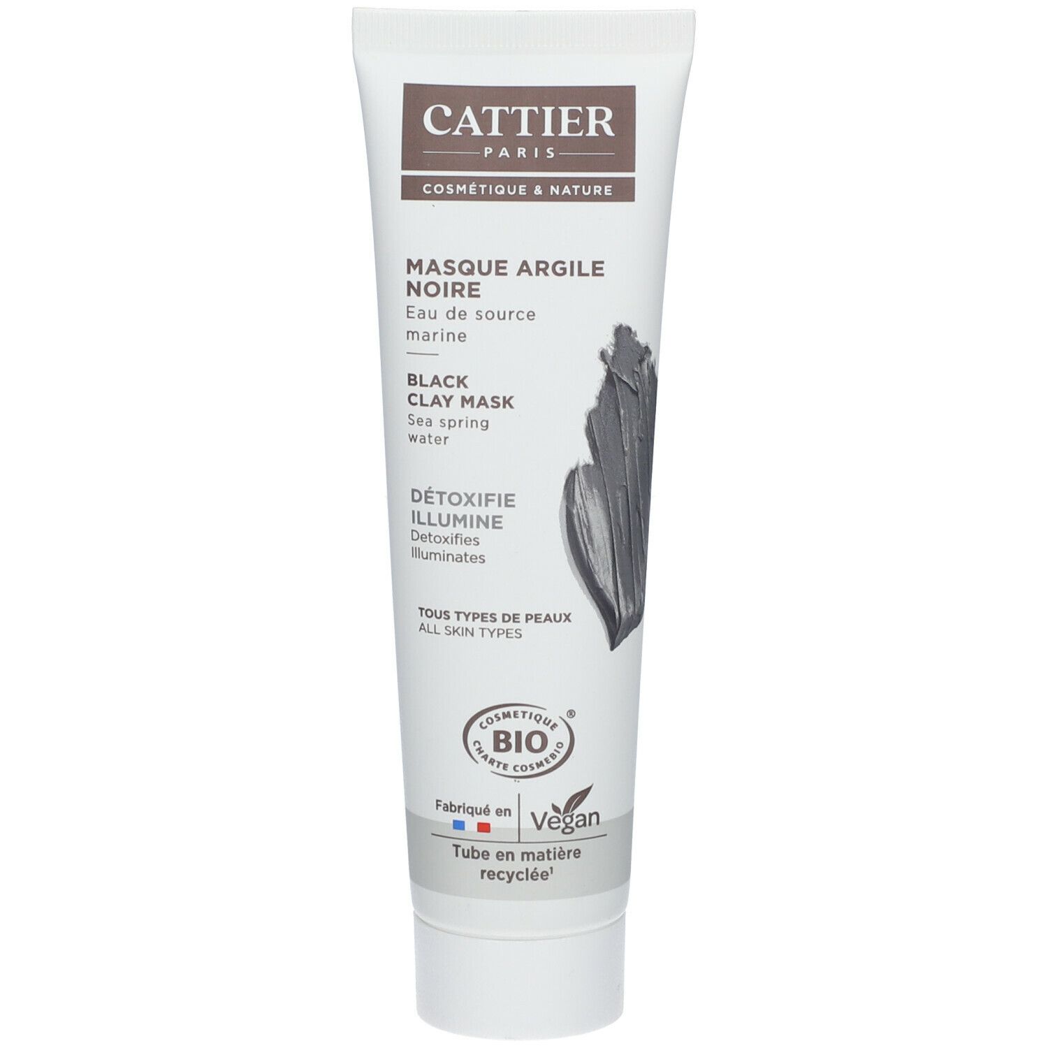 CATTIER Maske mit schwarzer Bio-Tonerde