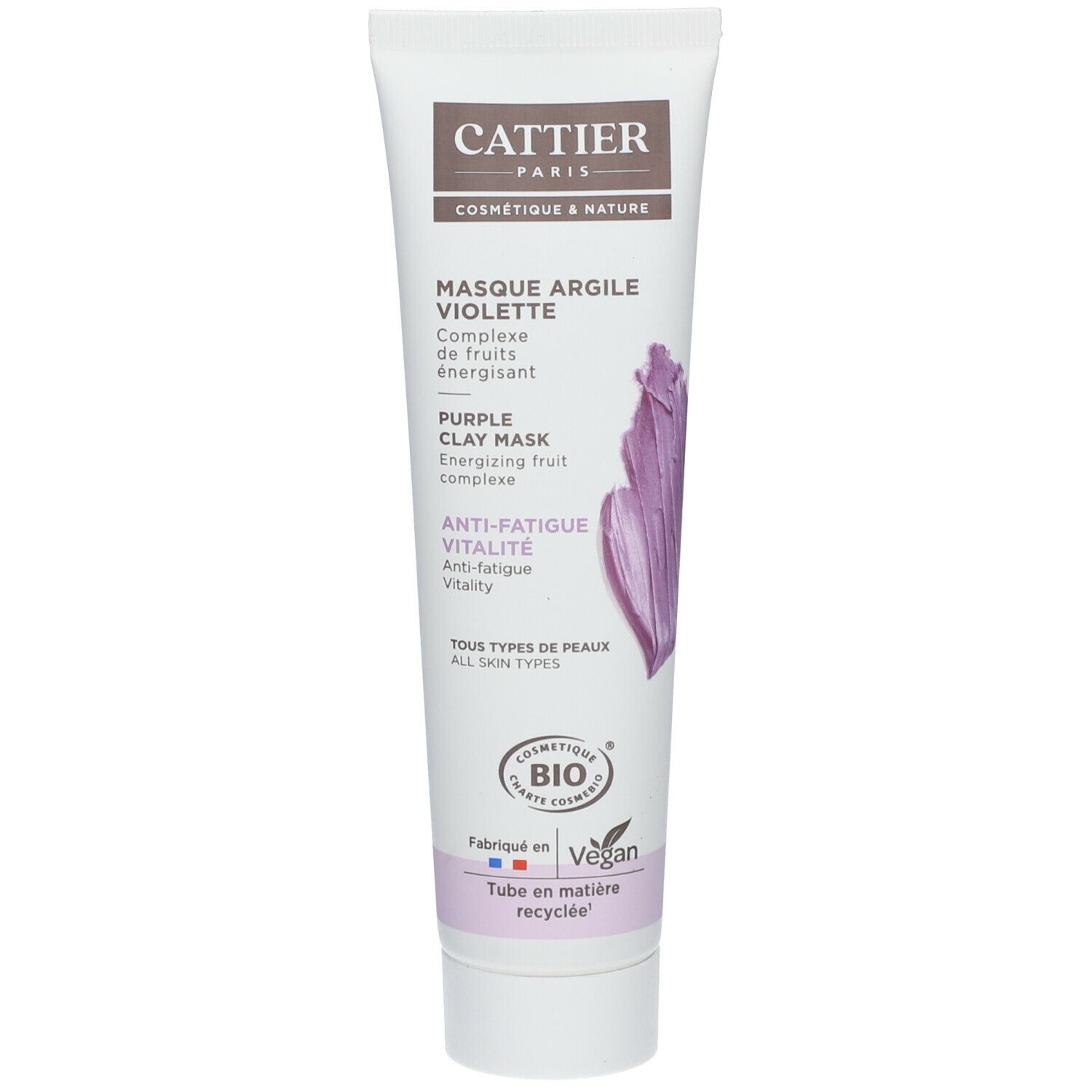 CATTIER Maske mit violetter Bio-Tonerde