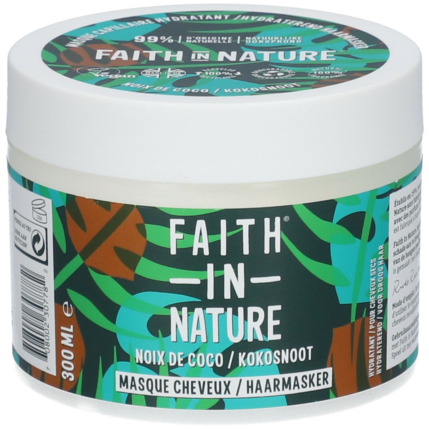 Image of FAITH® IN NATURE Feuchtigkeitsspendende Haarmaske Kokosnuss
