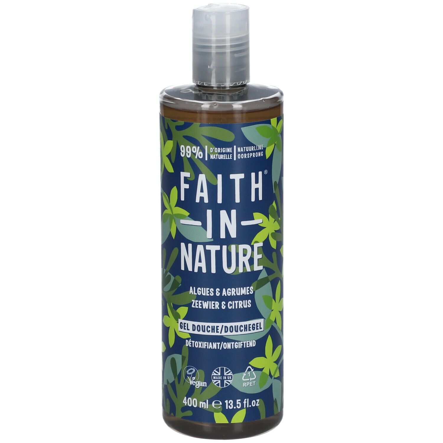 Image of FAITH® IN NATURE Detox-Dusch- und Badegel mit Algen und Zitrusfrüchten