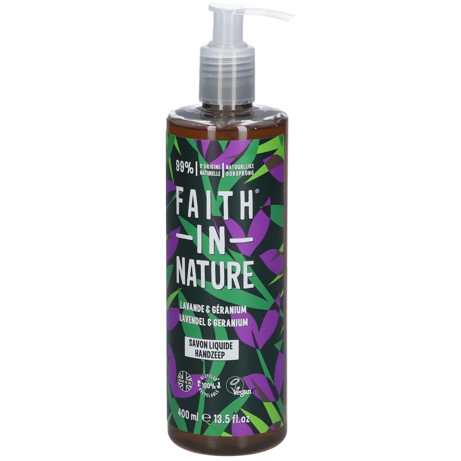 FAITH® IN NATURE Flüssige Handseife Lavendel und Geranie