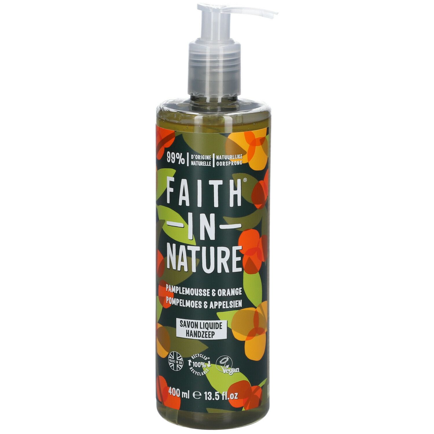 Image of FAITH® IN NATURE Flüssige Handseife Grapefruit & Orange